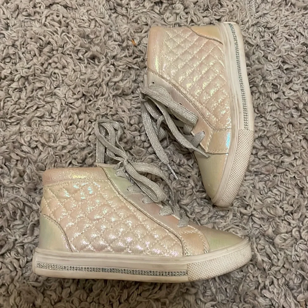 Justice High Top Sneakers, Size 12